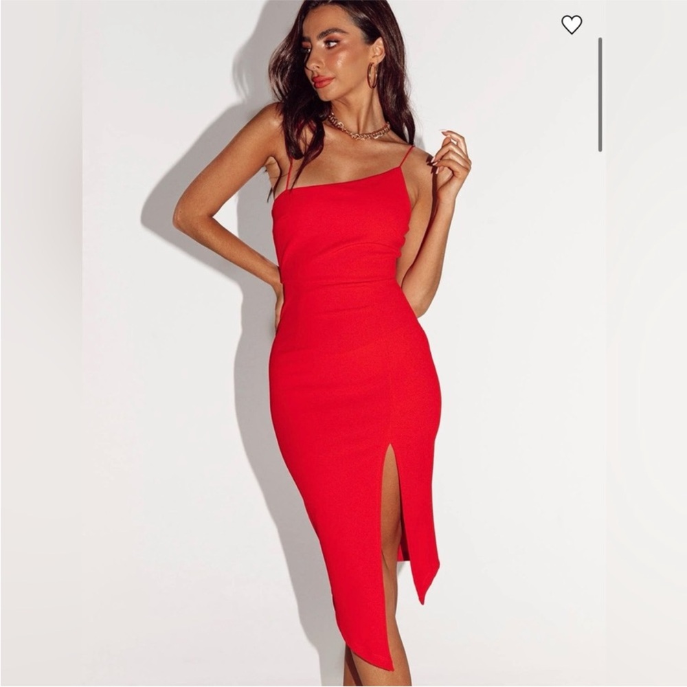 Princess Polly One Shoulder Red Dress